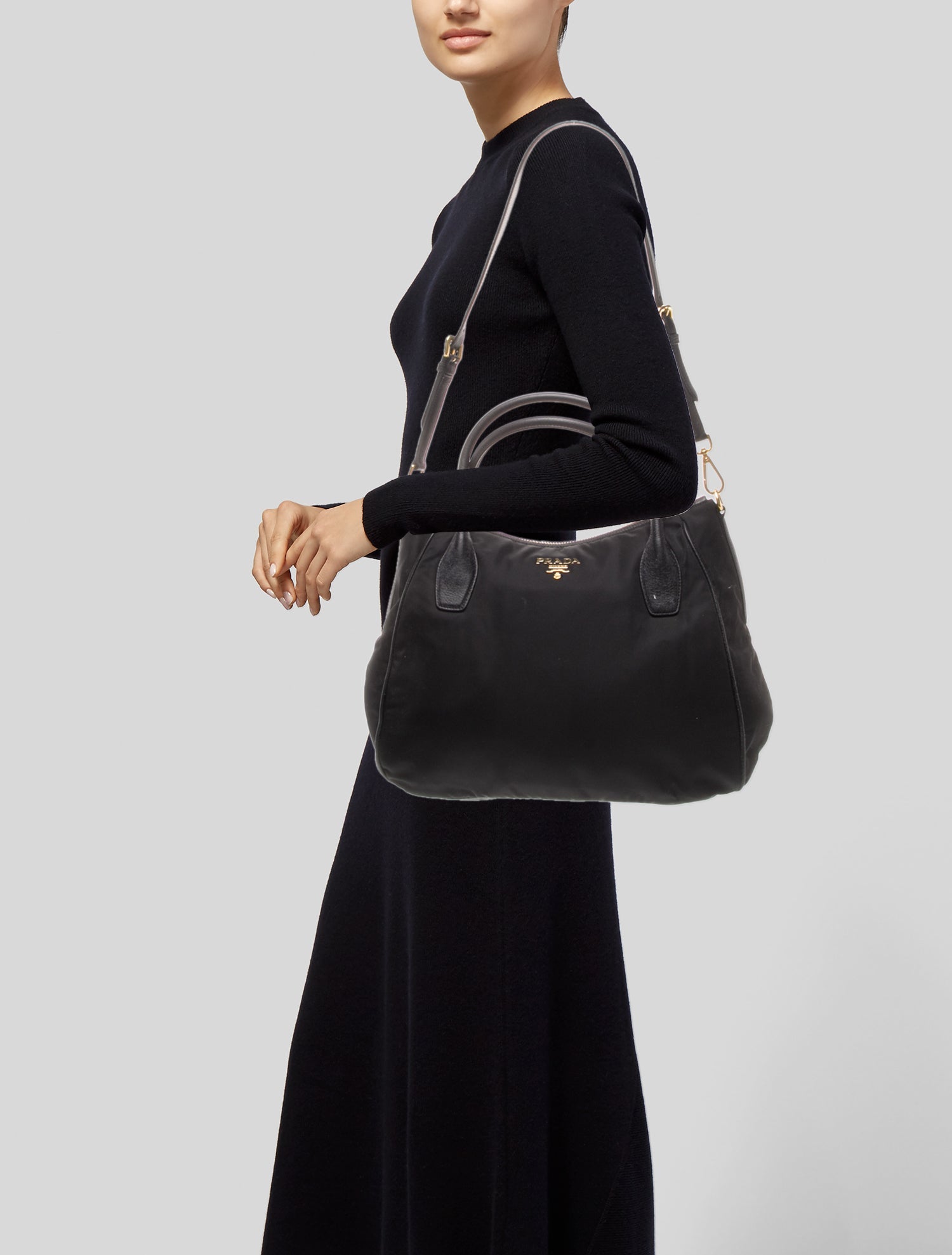 Prada Tessuto Nylon Nylon Handle Bag