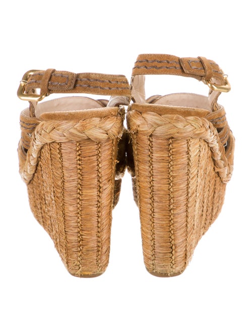 Prada Suede Colorblock Pattern Mules