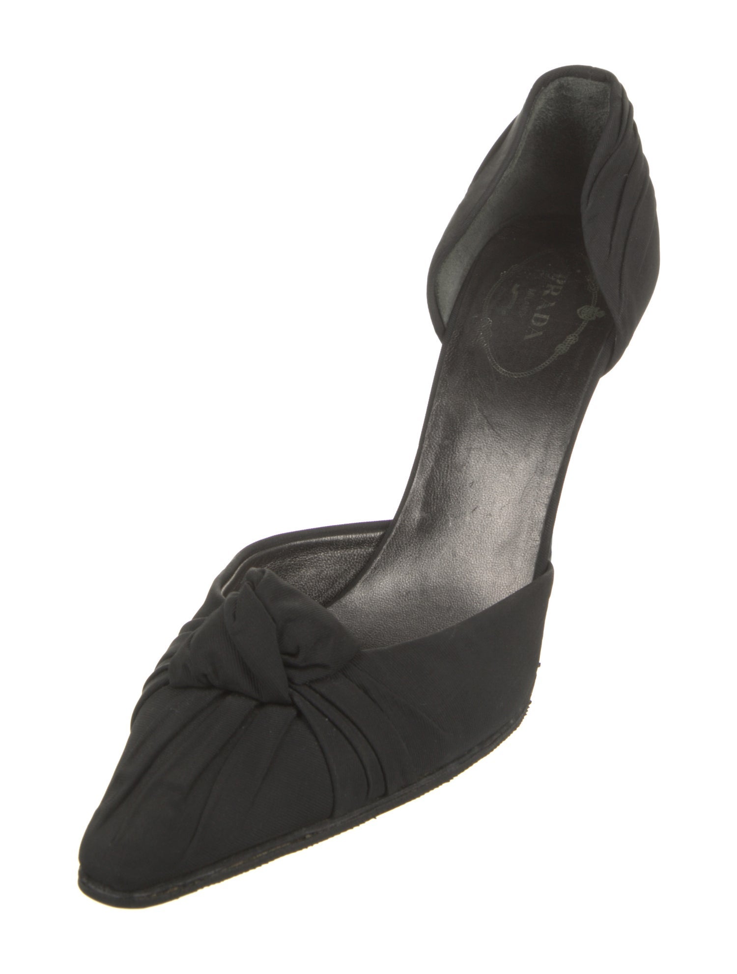 Prada Pleated Accents D'Orsay Pumps