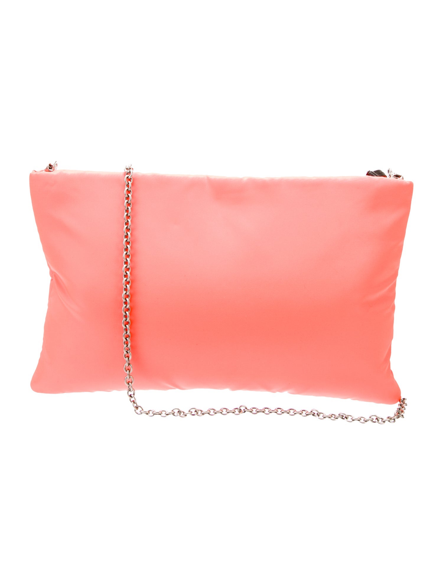 Prada Tessuto Nylon Padded Tessuto Pochette w/Chain Large