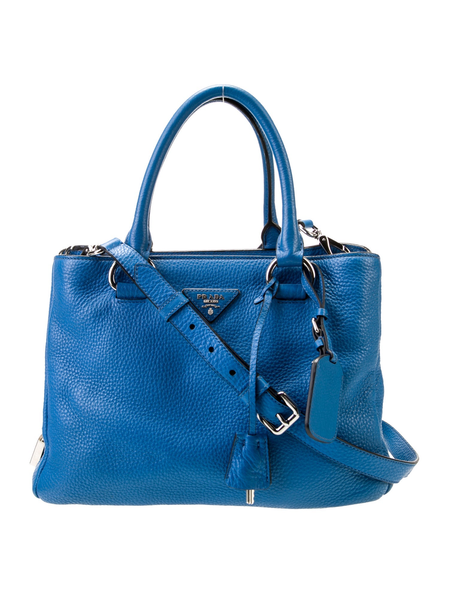 Prada Vitello Daino Leather Galleria Double Zip