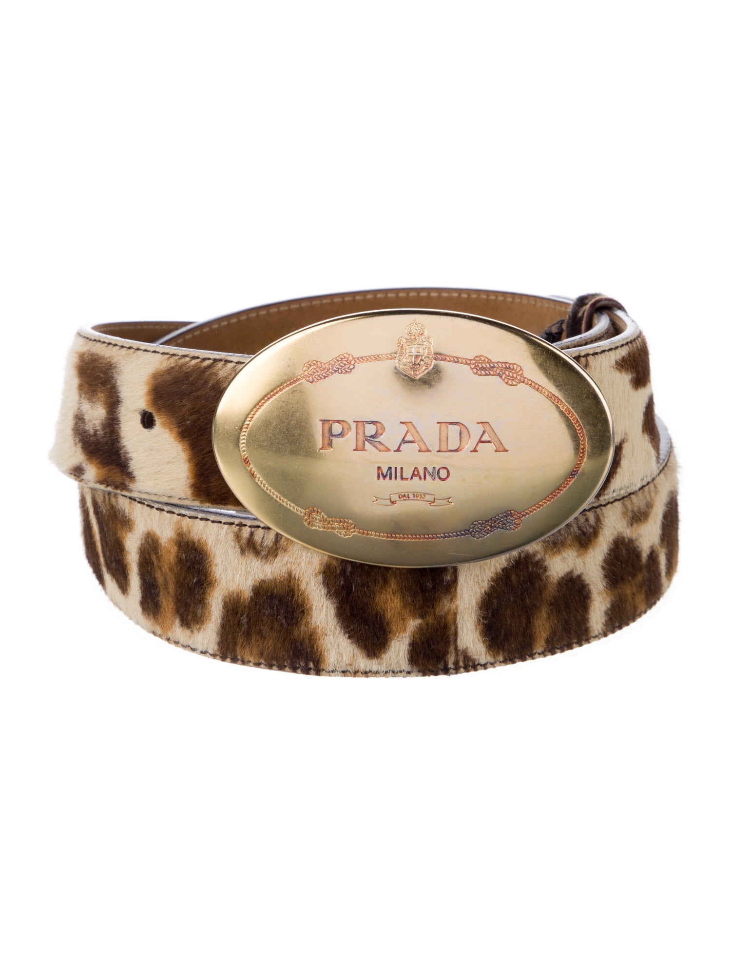 Prada Ponyhair Waist Belt