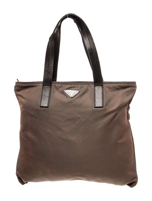 Prada Enameled Metal Triangle Vela Sport