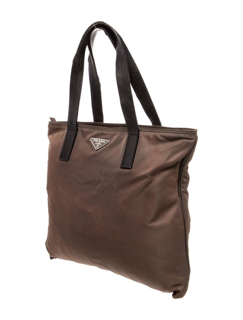 Prada Enameled Metal Triangle Vela Sport