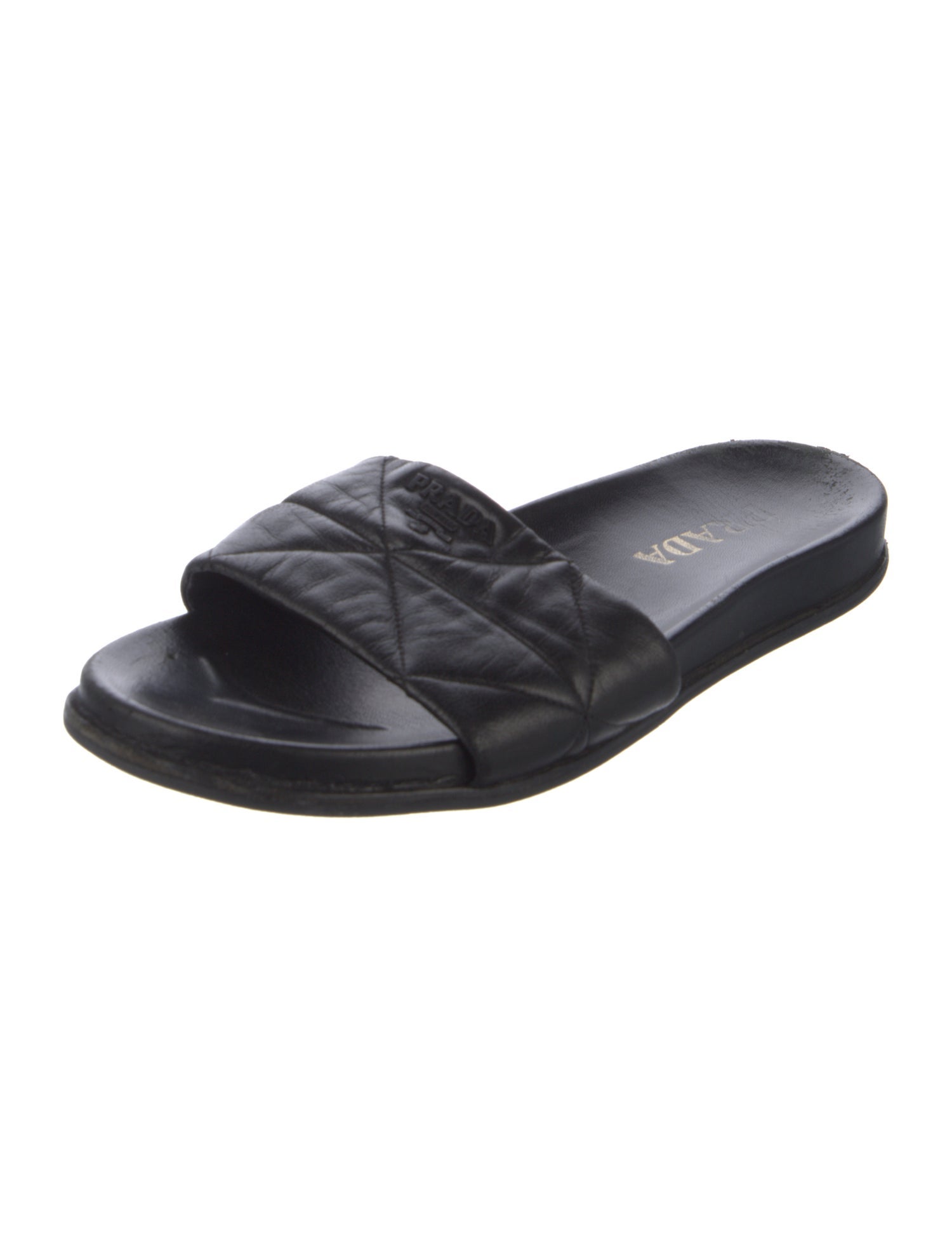 Prada Leather Slides