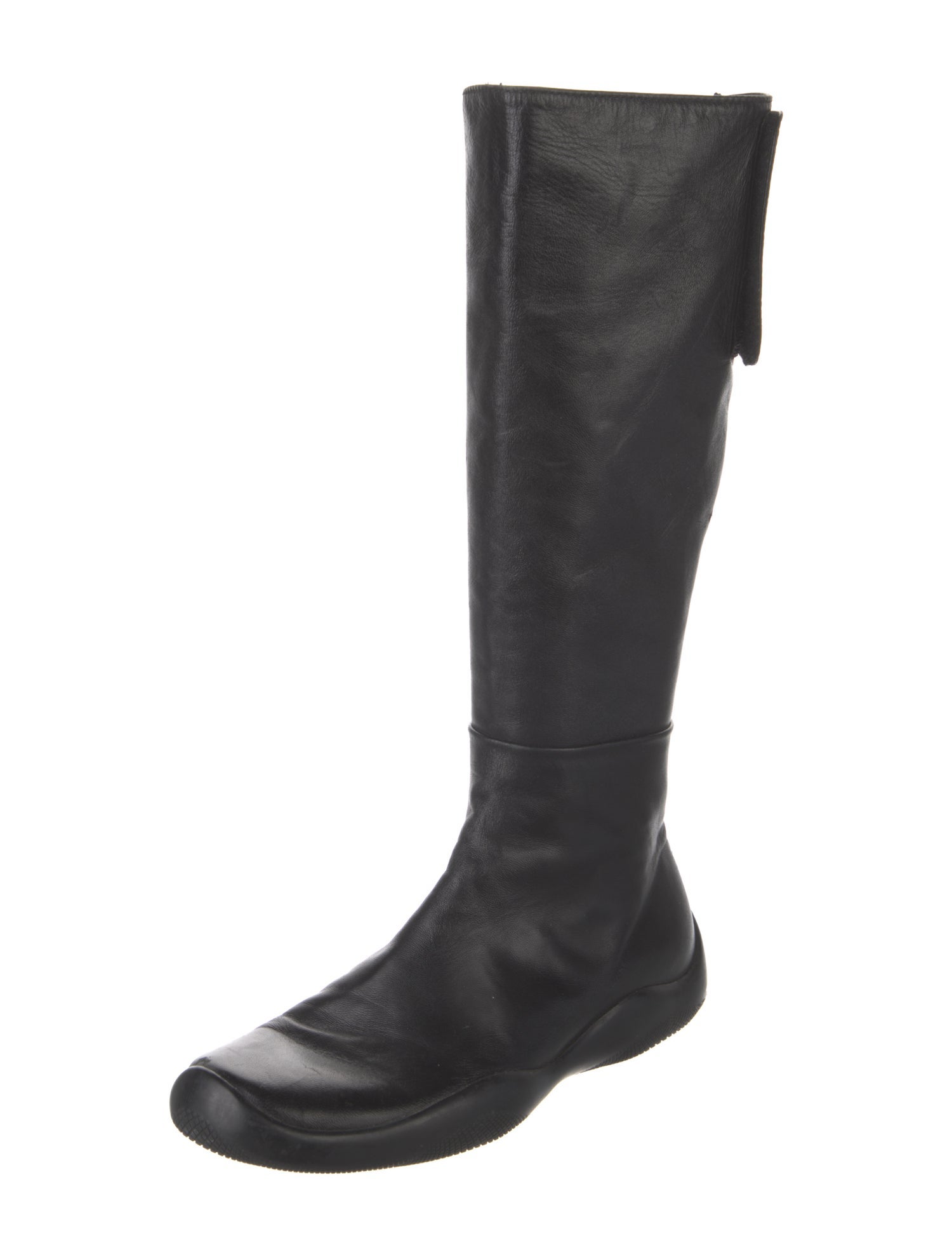 Prada Leather Riding Boots