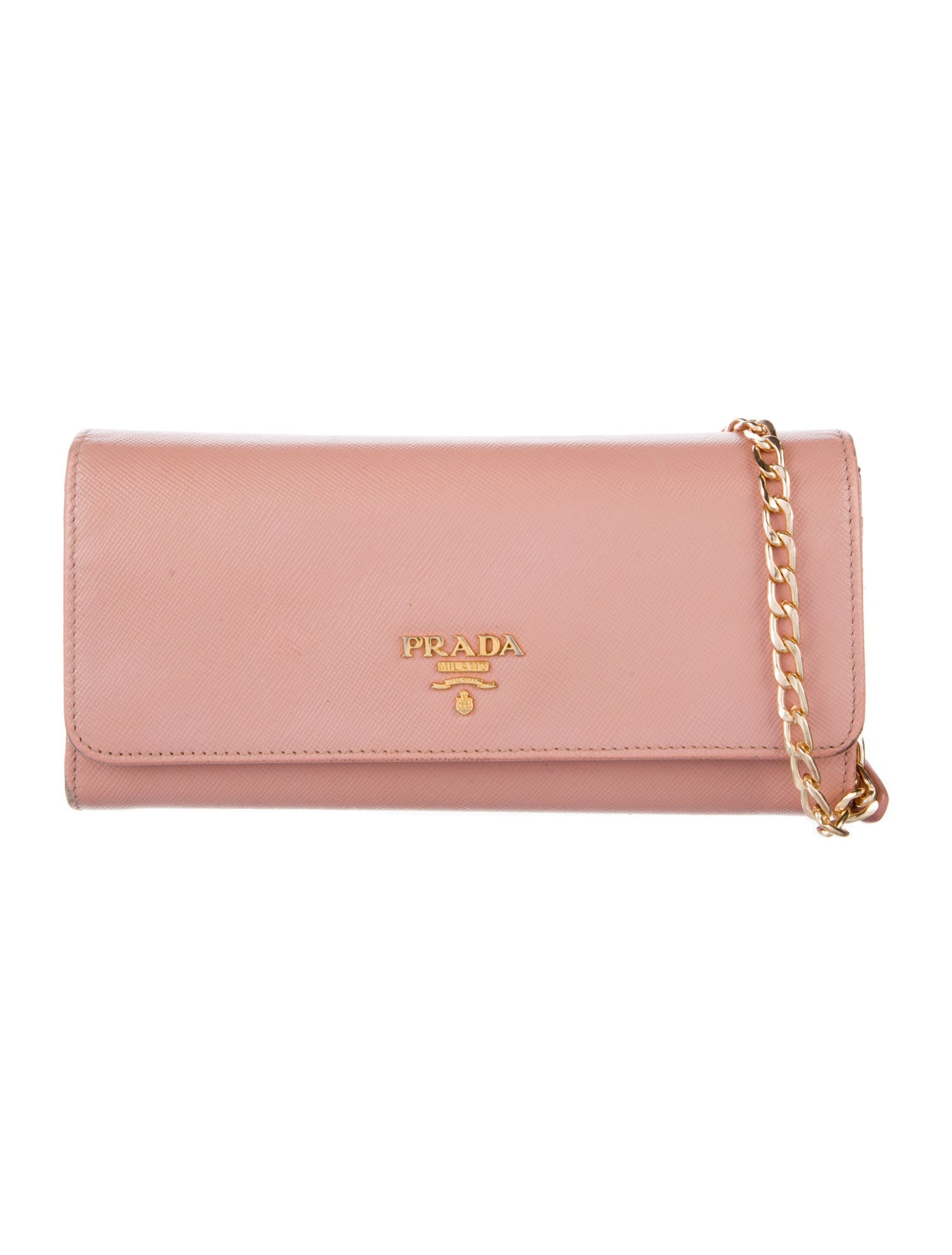 Prada Saffiano Lux Leather Trifold Wallet