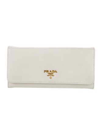 Prada Leather Continental Wallet