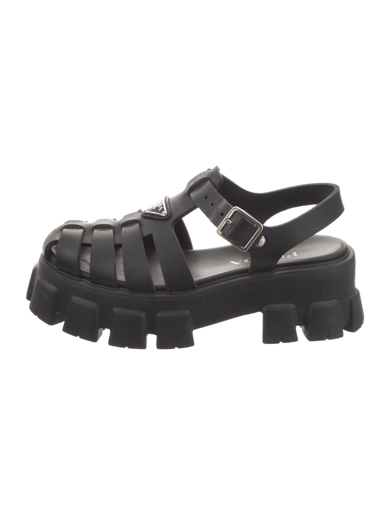 Prada Rubber Gladiator Sandals