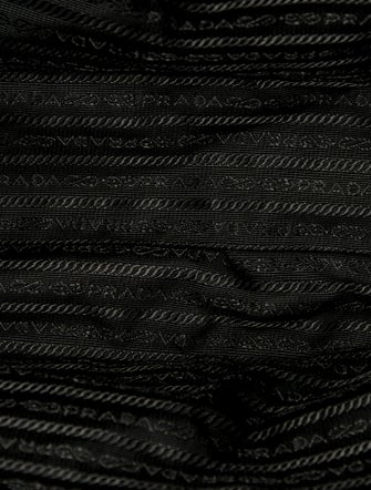 Prada Enameled Metal Triangle Messenger Bag