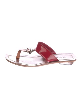 Prada Patent Leather Flip Flops