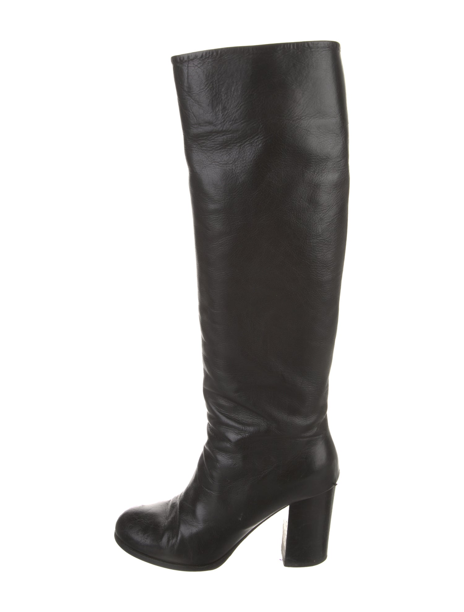 Prada Leather Riding Boots