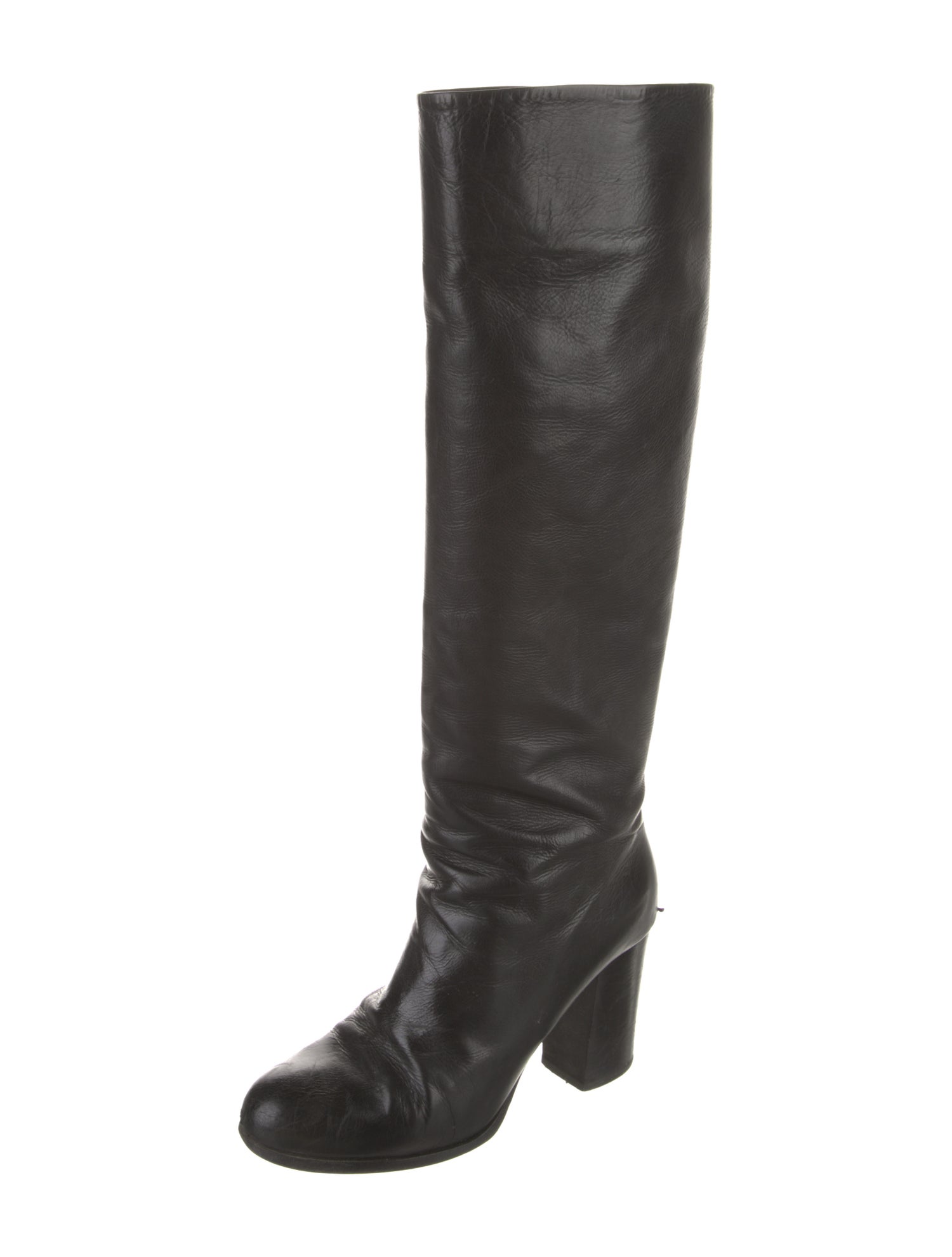 Prada Leather Riding Boots