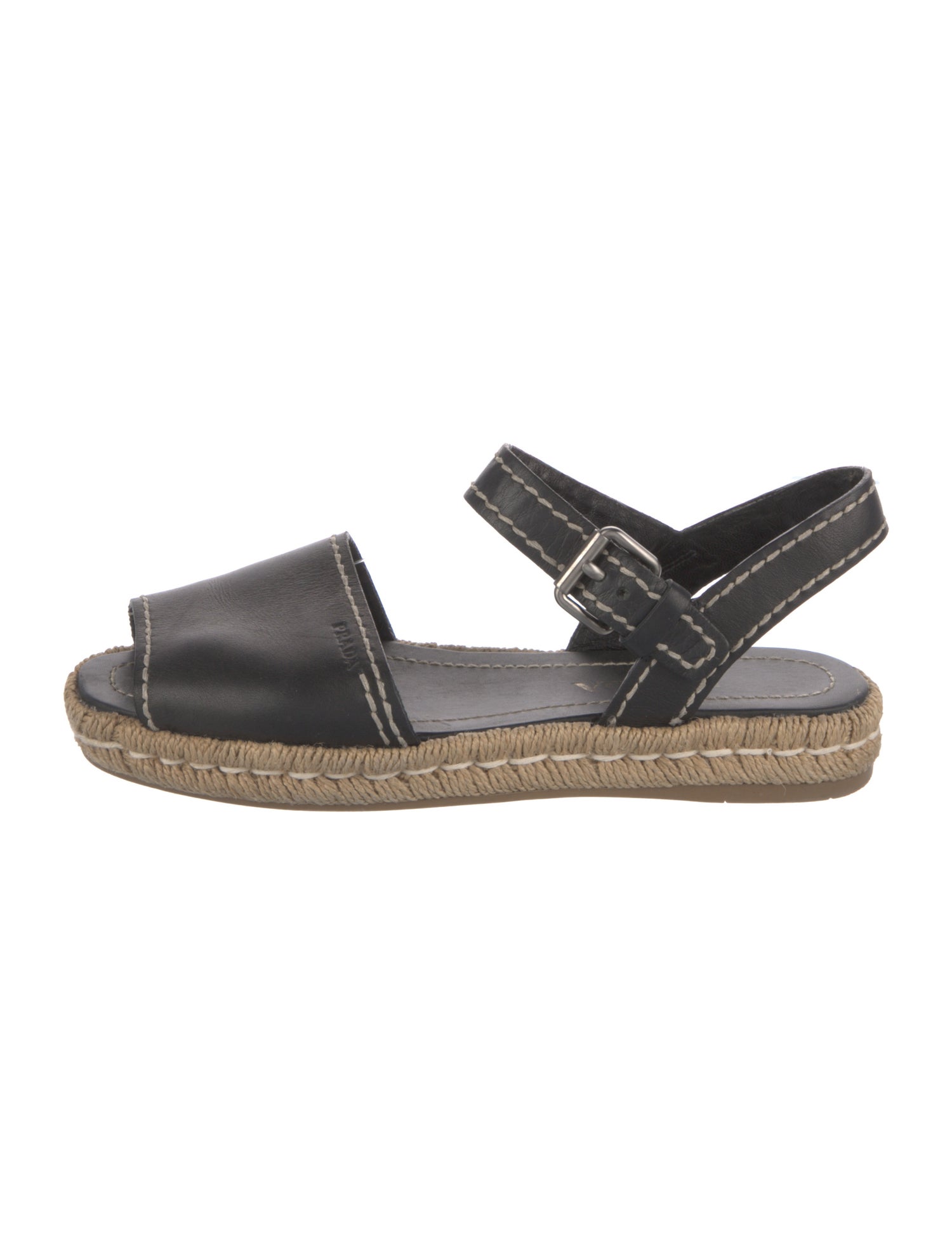 Prada Leather Espadrilles