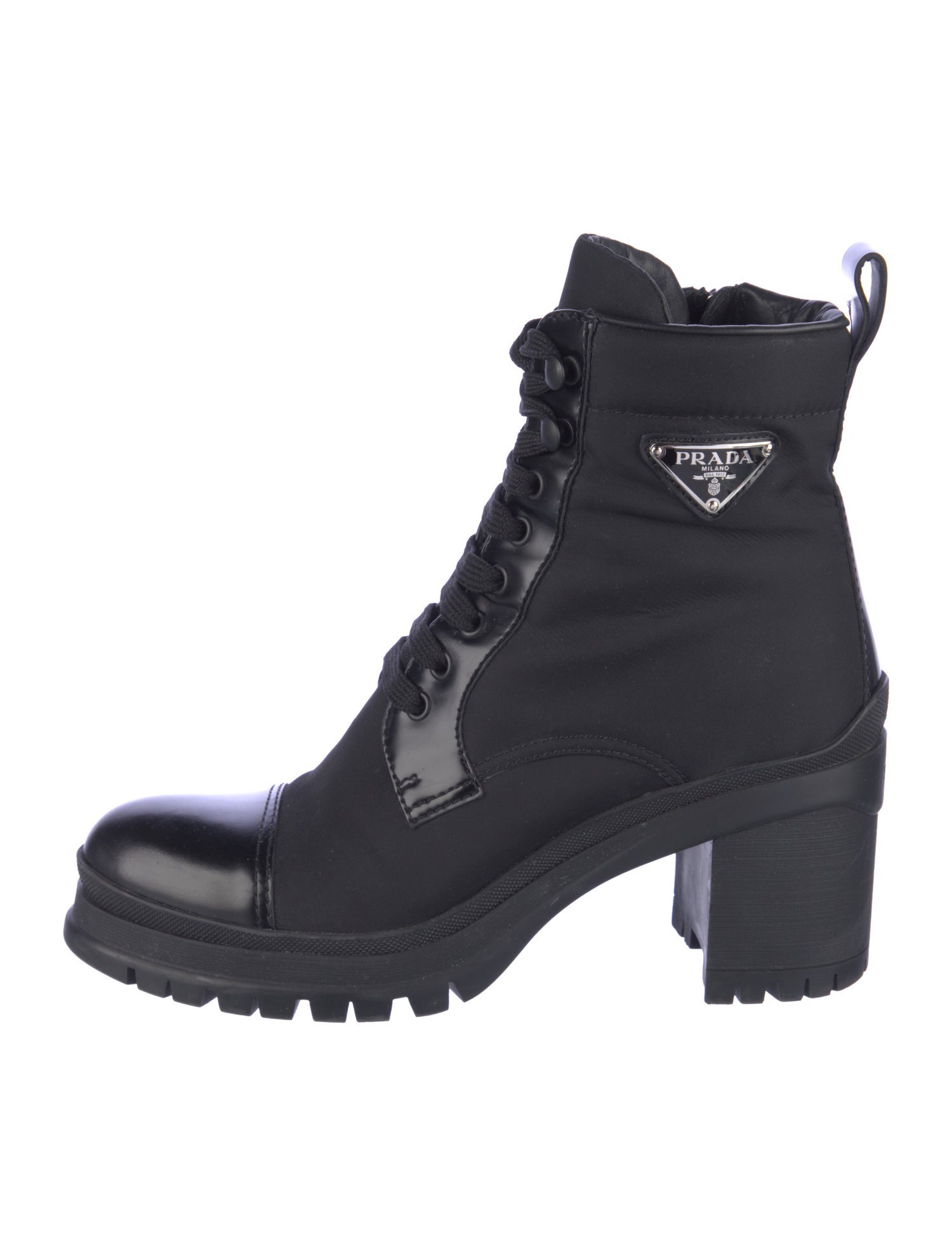 Prada Nylon Combat Boots
