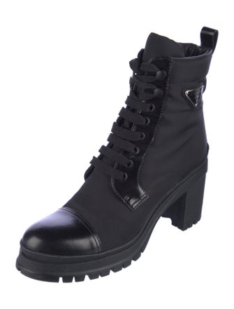 Prada Nylon Combat Boots