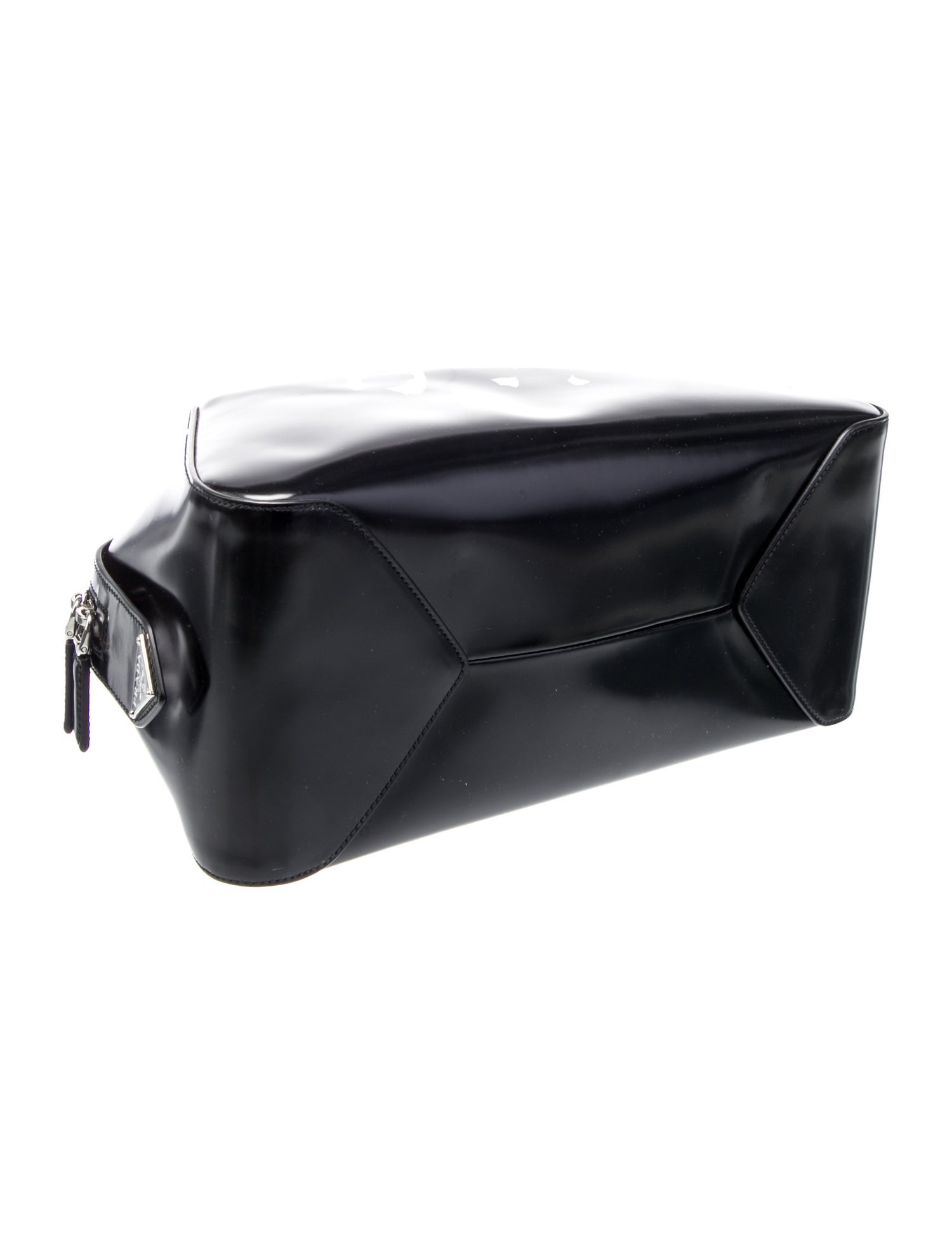 Prada Enameled Metal Triangle Supernova Medium