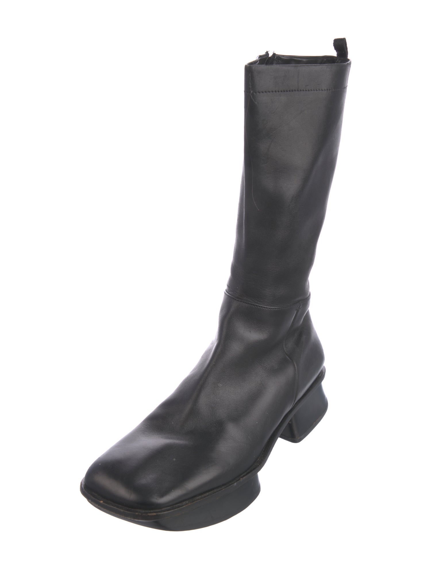 Prada Leather Combat Boots