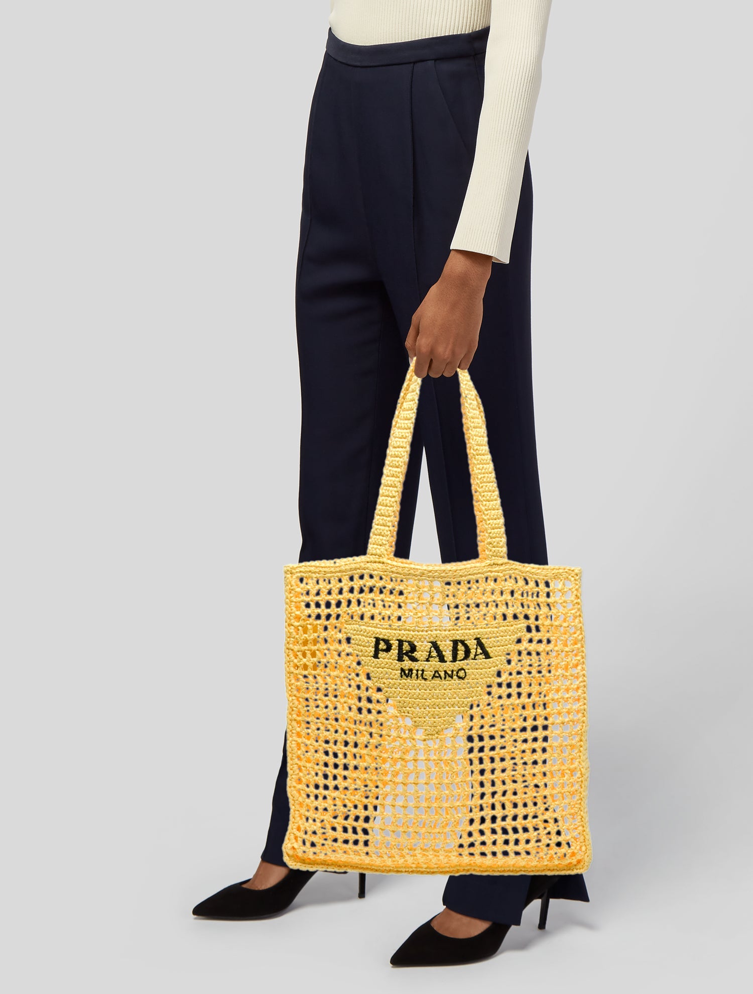 Prada Raffia Grass Tote