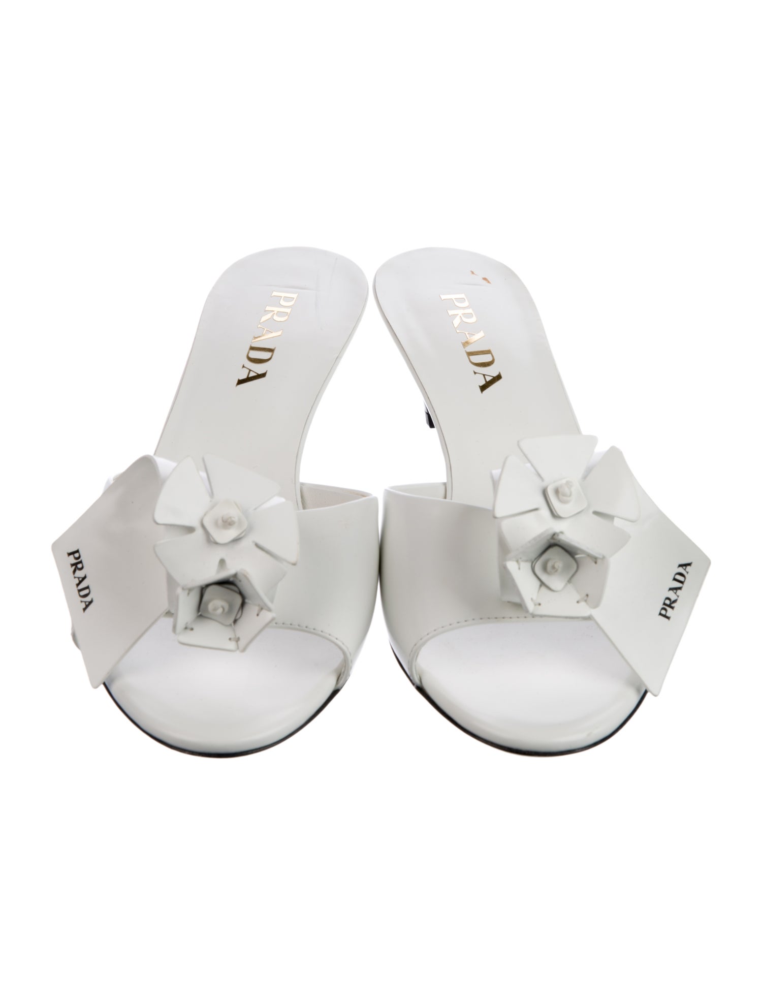 Prada Patent Leather Slides