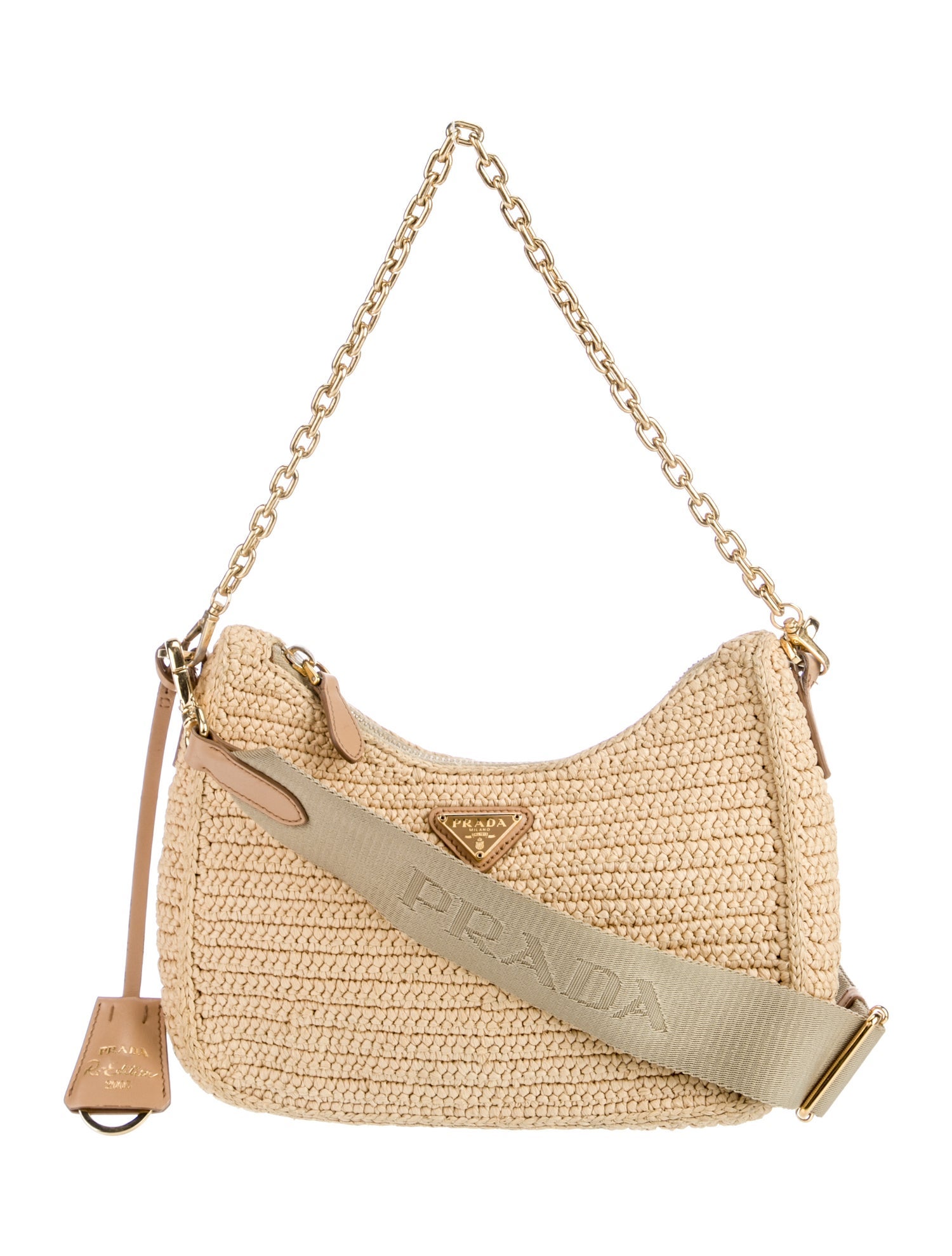 Prada Enameled Metal Triangle Re-Edition 2005