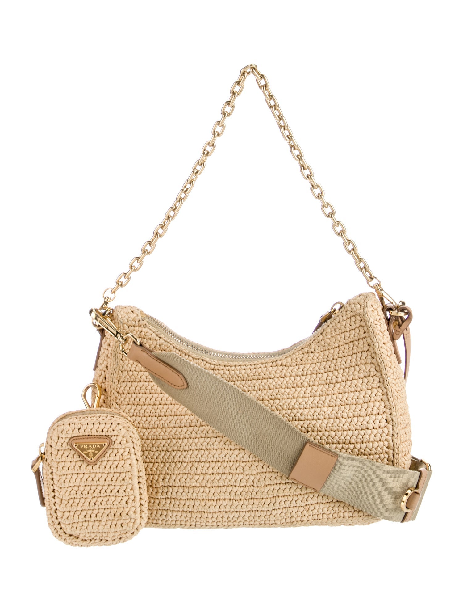 Prada Enameled Metal Triangle Re-Edition 2005