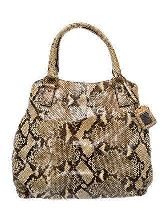 Prada Pitone Top Handle Bag