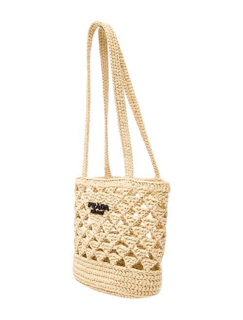 Prada Raffia Grass Evening Bag