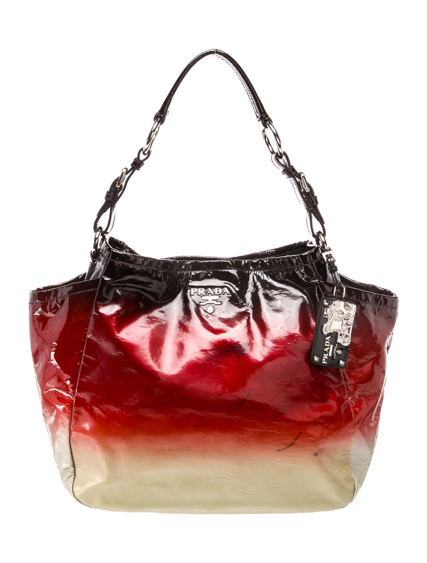 Prada Vernice Leather Hobo