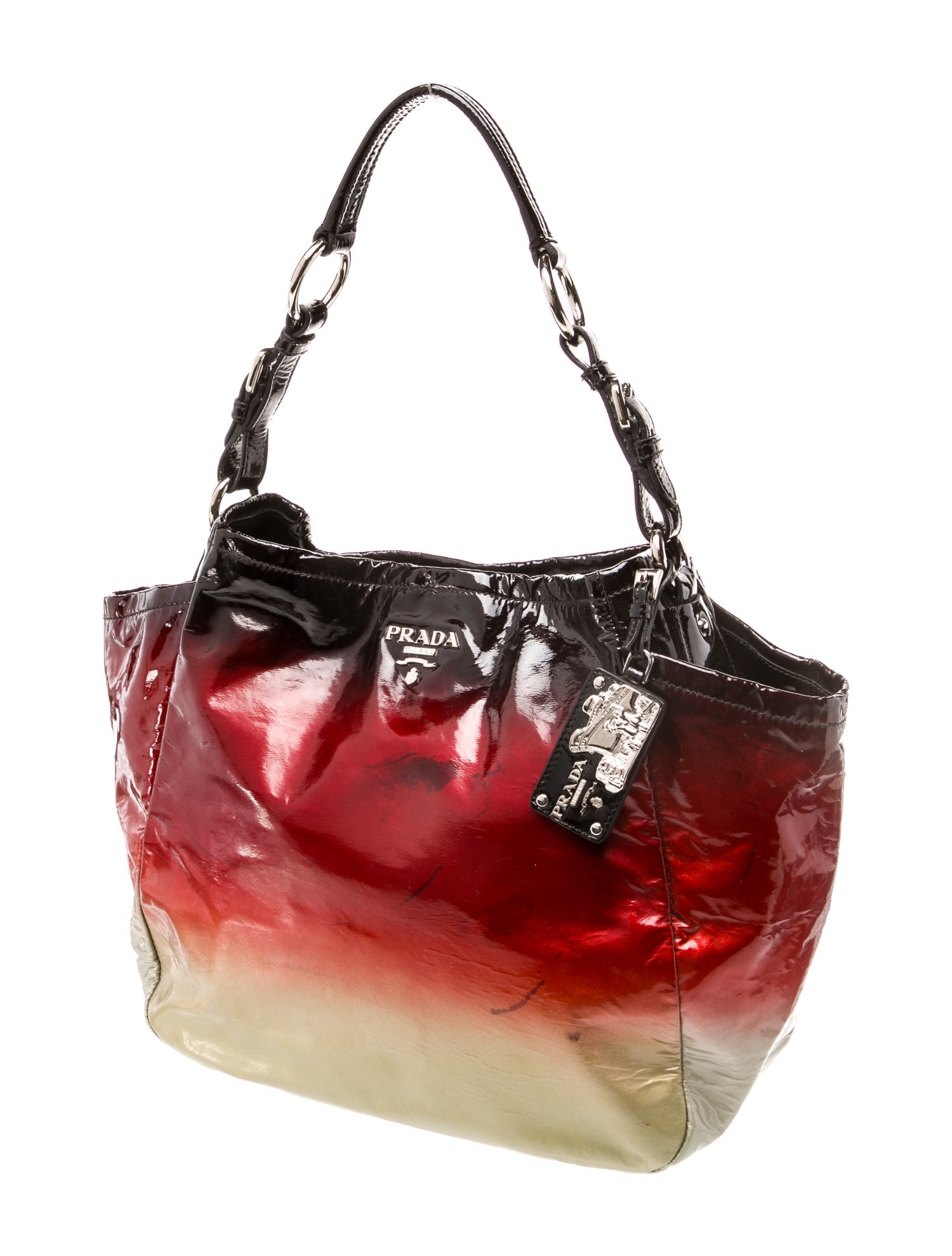 Prada Vernice Leather Hobo