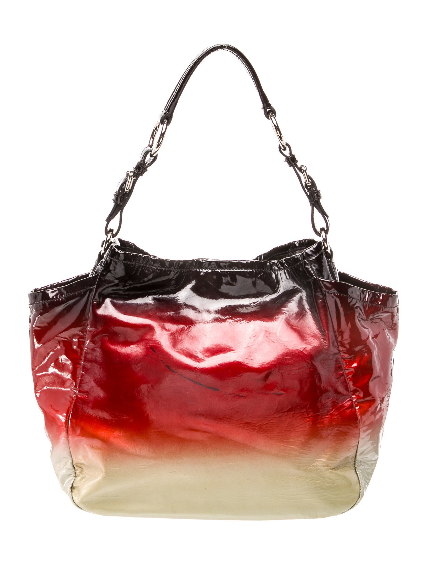 Prada Vernice Leather Hobo