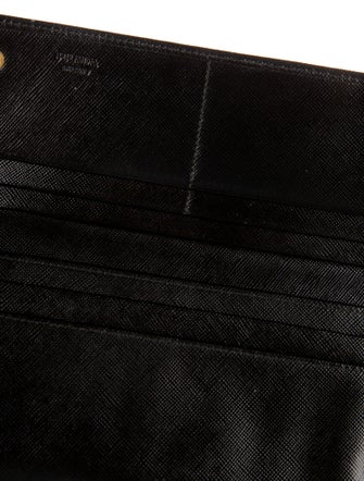 Prada Saffiano Lux Leather Continental Wallet