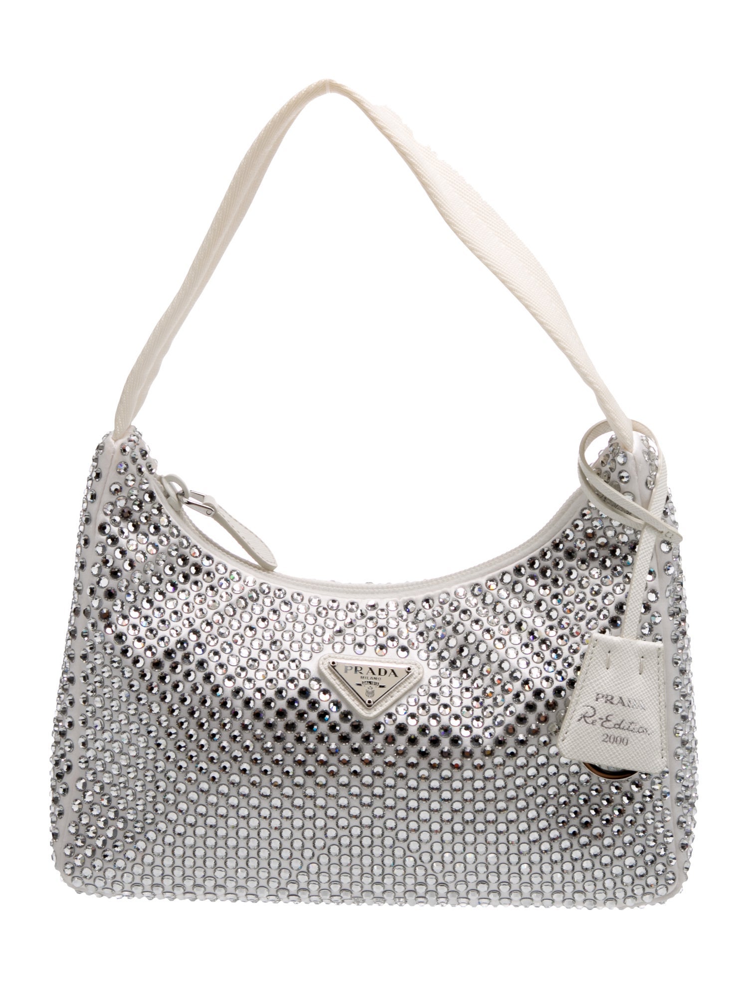 Prada Enameled Metal Triangle Re-Edition 2000