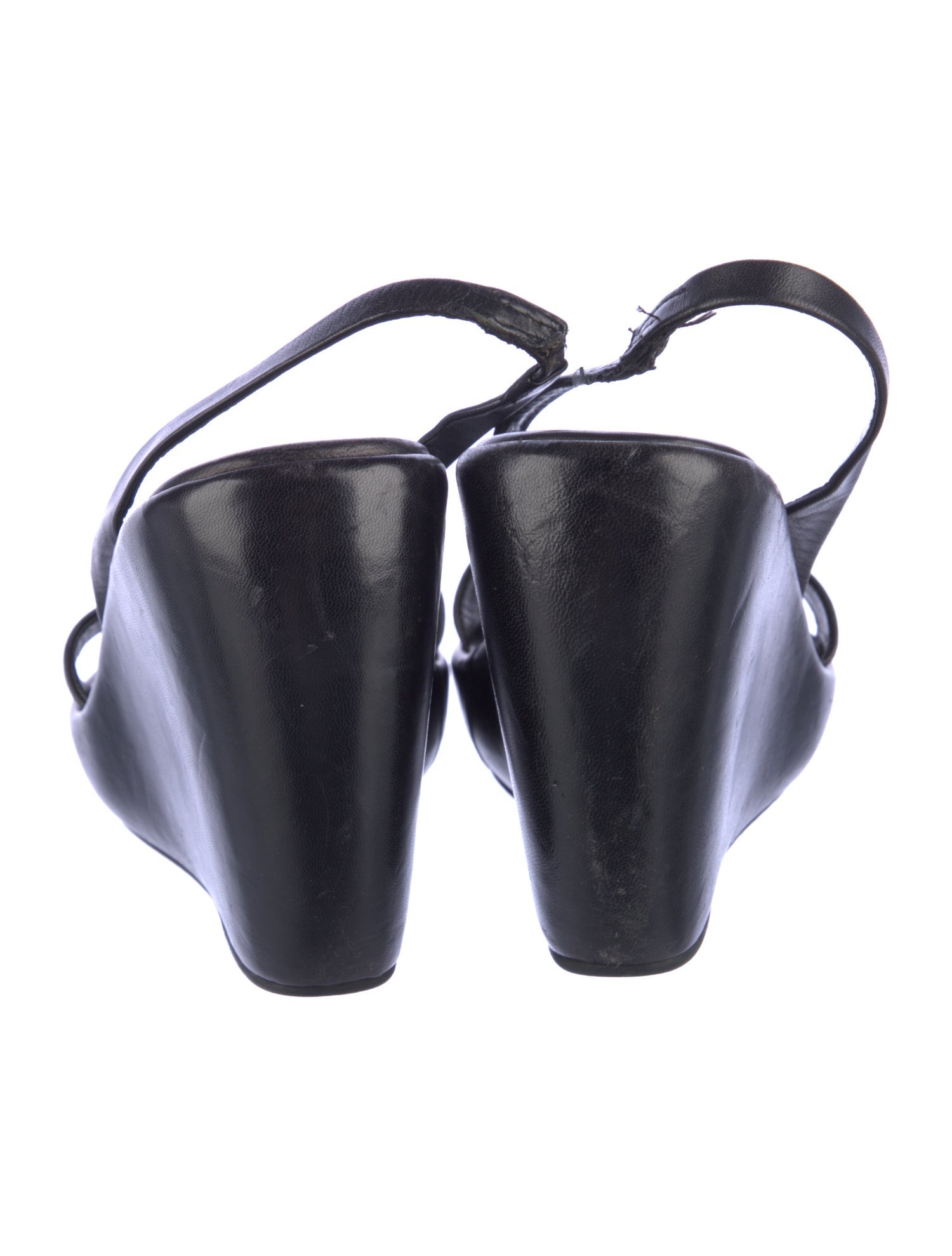 Prada Leather Slingback Sandals