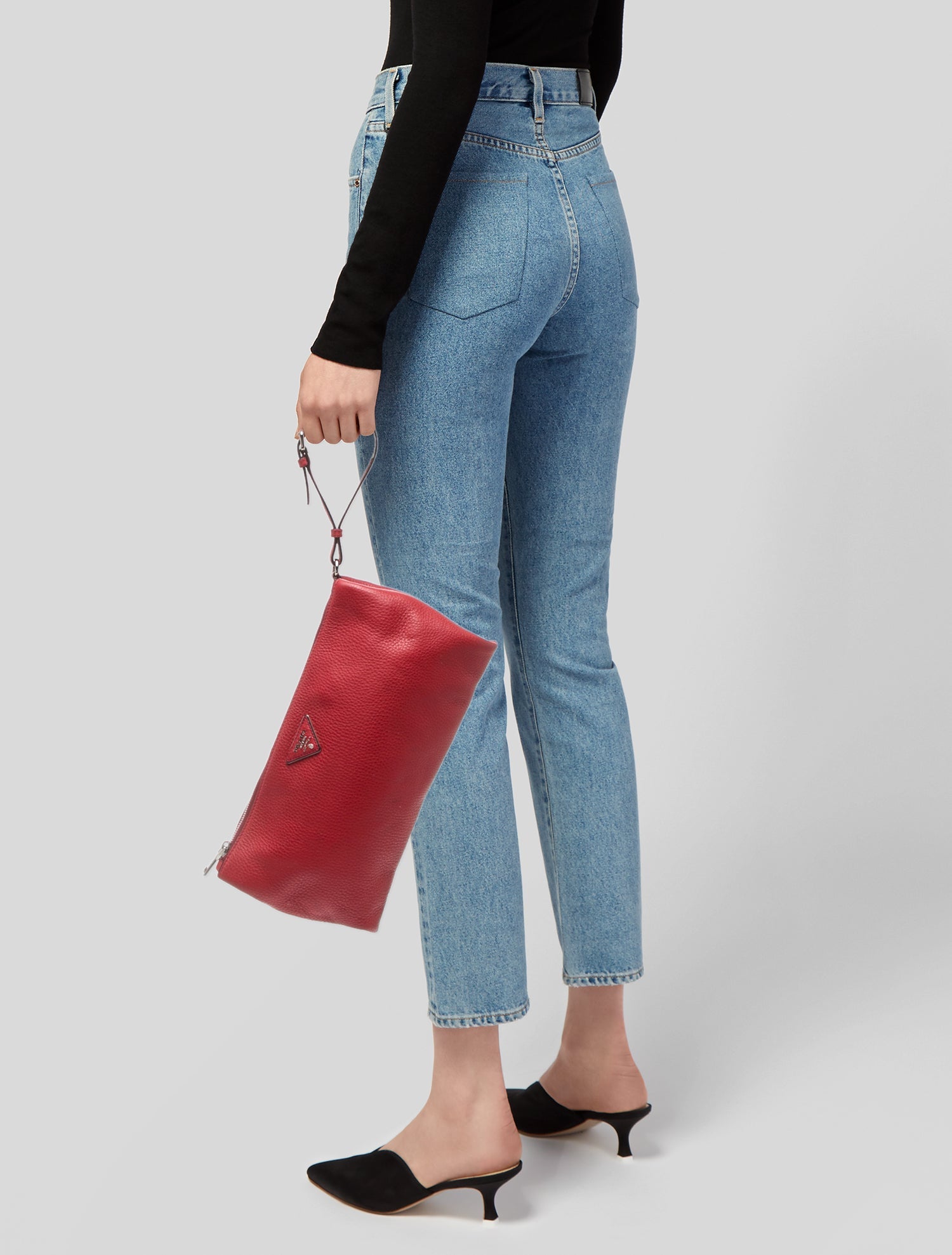 Prada Vitello Daino Leather Clutch