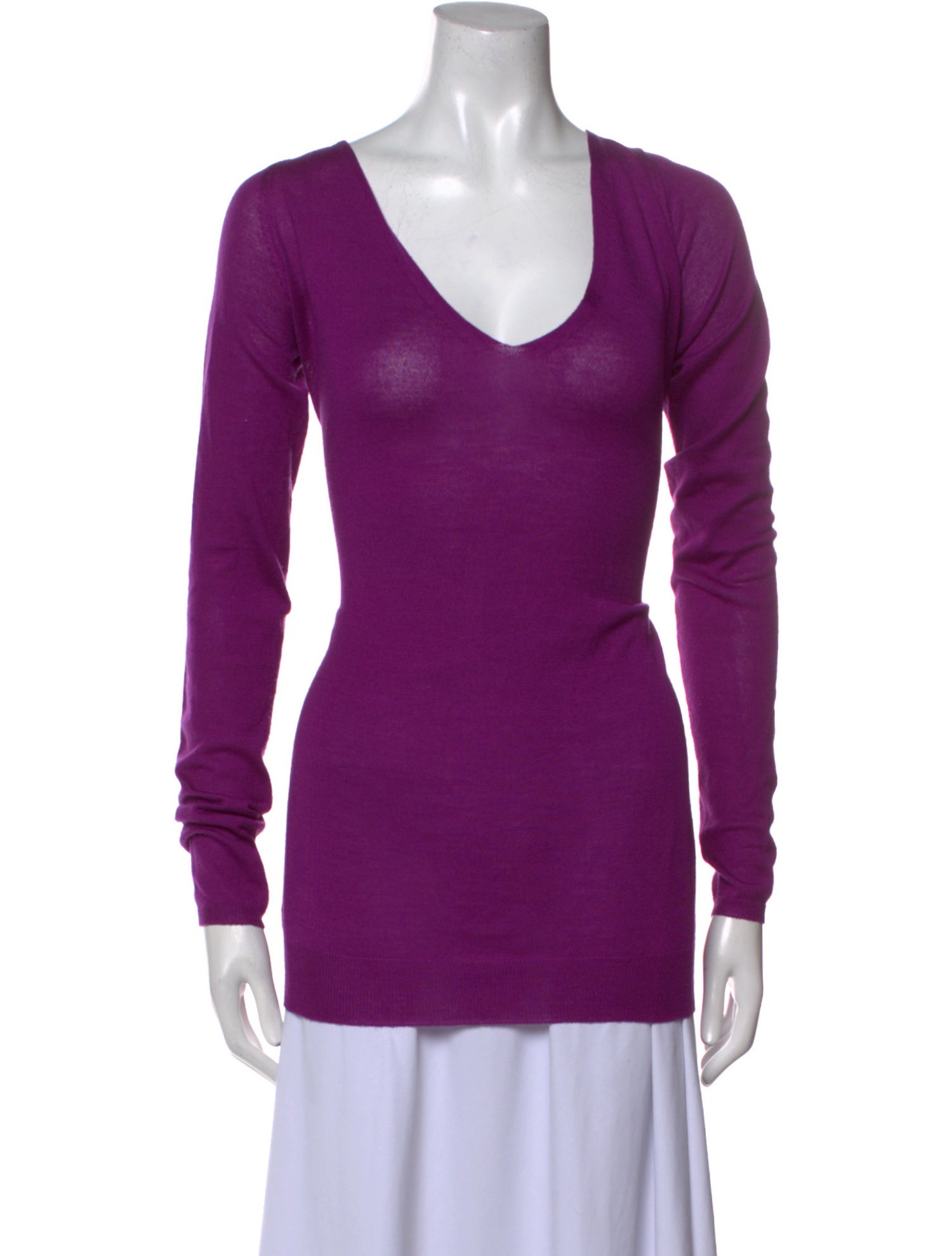 Prada Silk V-Neck Sweater