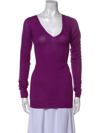 Prada Silk V-Neck Sweater