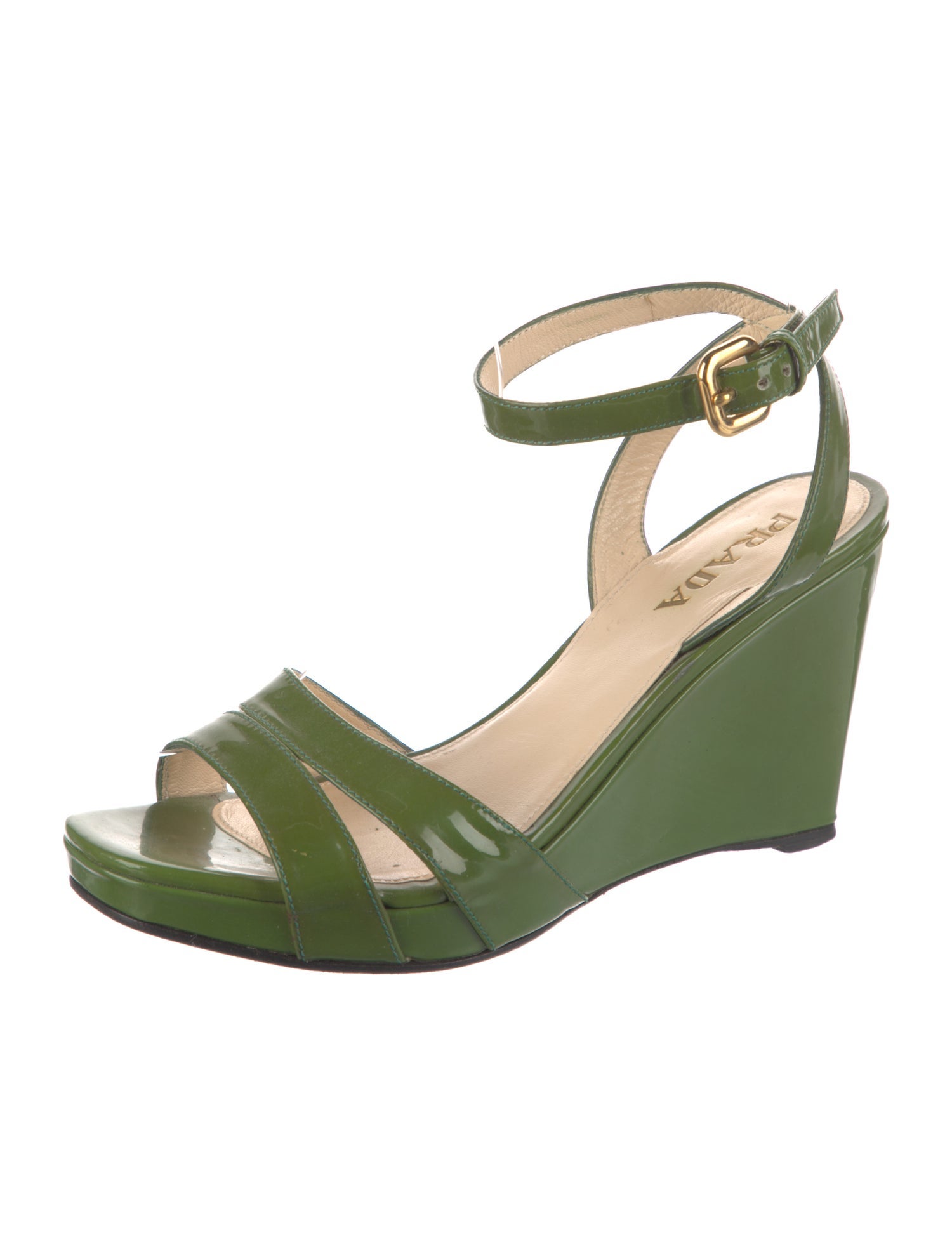 Prada Patent Leather Sandals