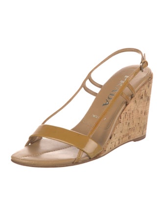 Prada Patent Leather Slingback Sandals