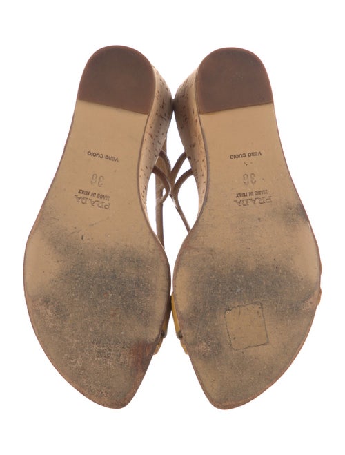 Prada Patent Leather Slingback Sandals