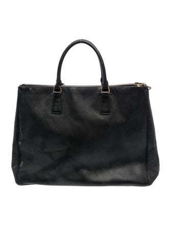 Prada Saffiano Lux Leather Galleria Double Zip