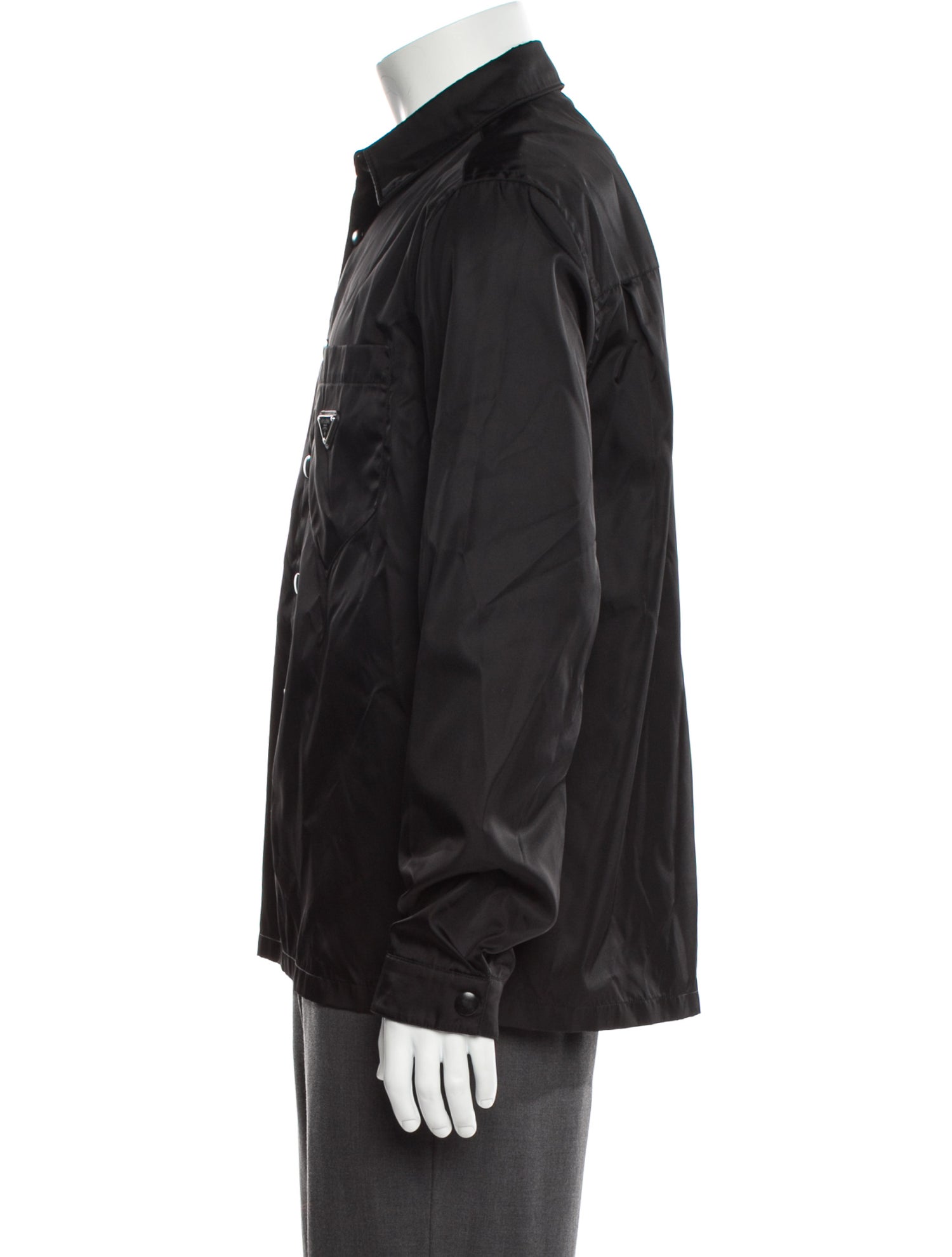 Prada 2021 Enameled Metal Triangle Shirt