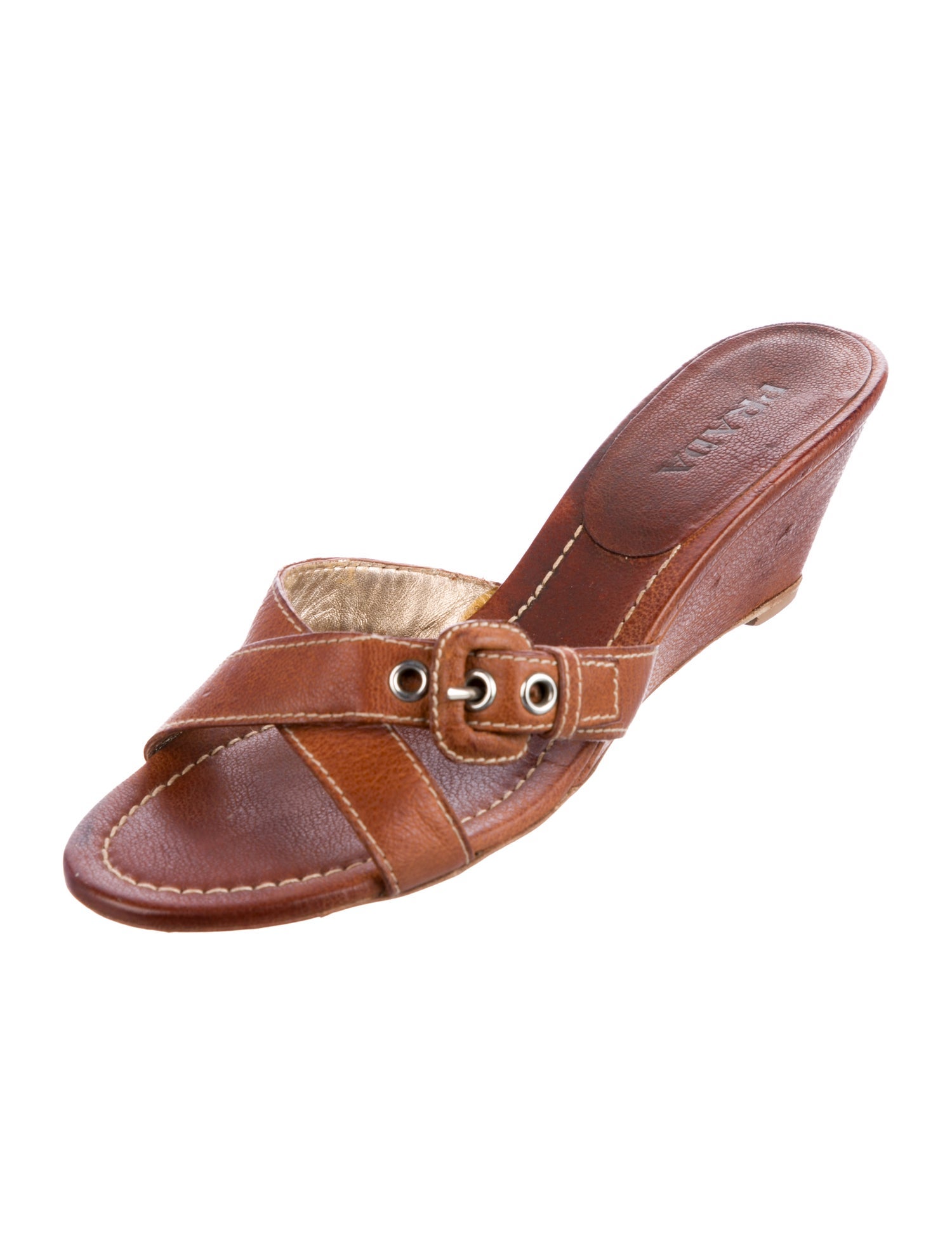 Prada Leather Slides