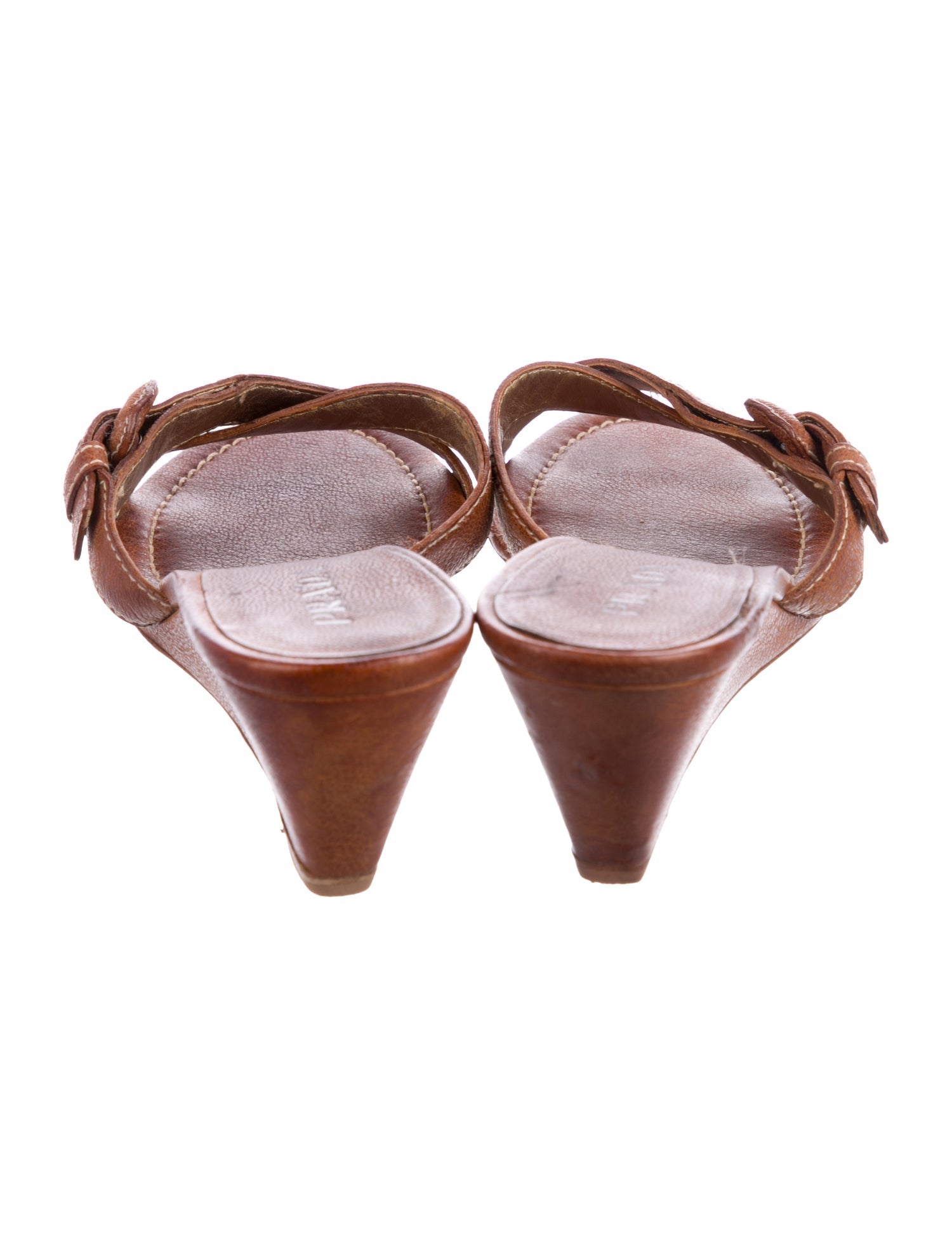 Prada Leather Slides