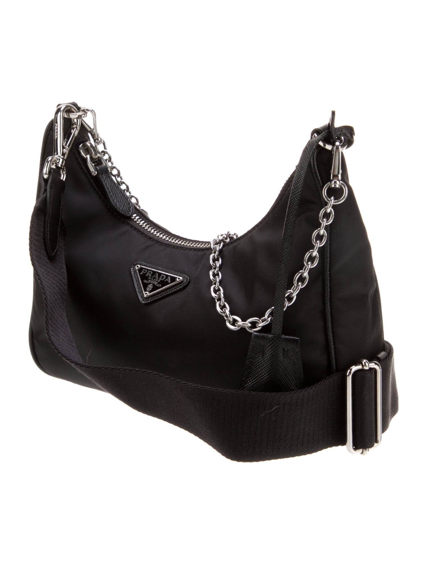 Prada Enameled Metal Triangle Re-Edition 2005