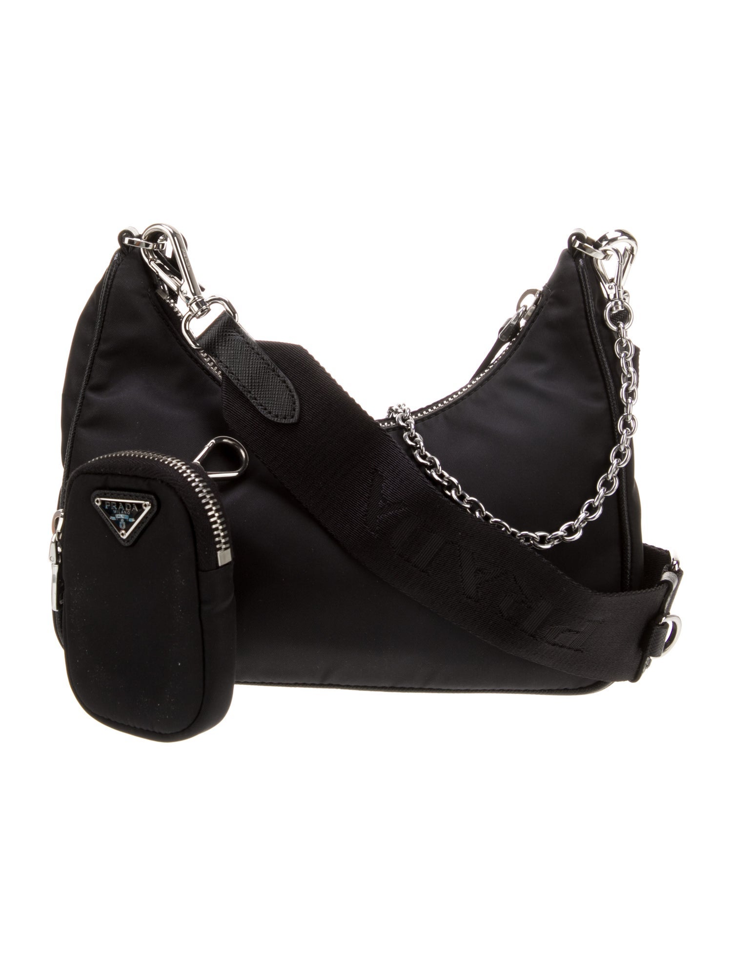 Prada Enameled Metal Triangle Re-Edition 2005