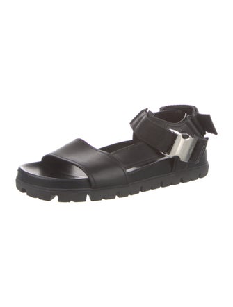 Prada Leather Slingback Sandals