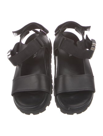 Prada Leather Slingback Sandals
