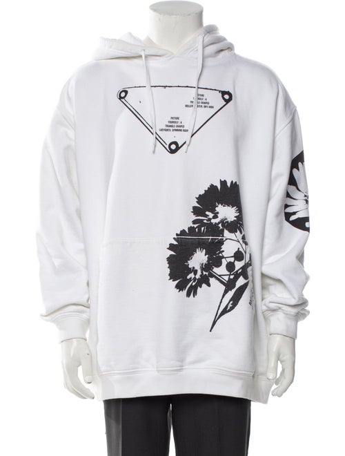 Prada 2021 Enameled Metal Triangle Hoodie