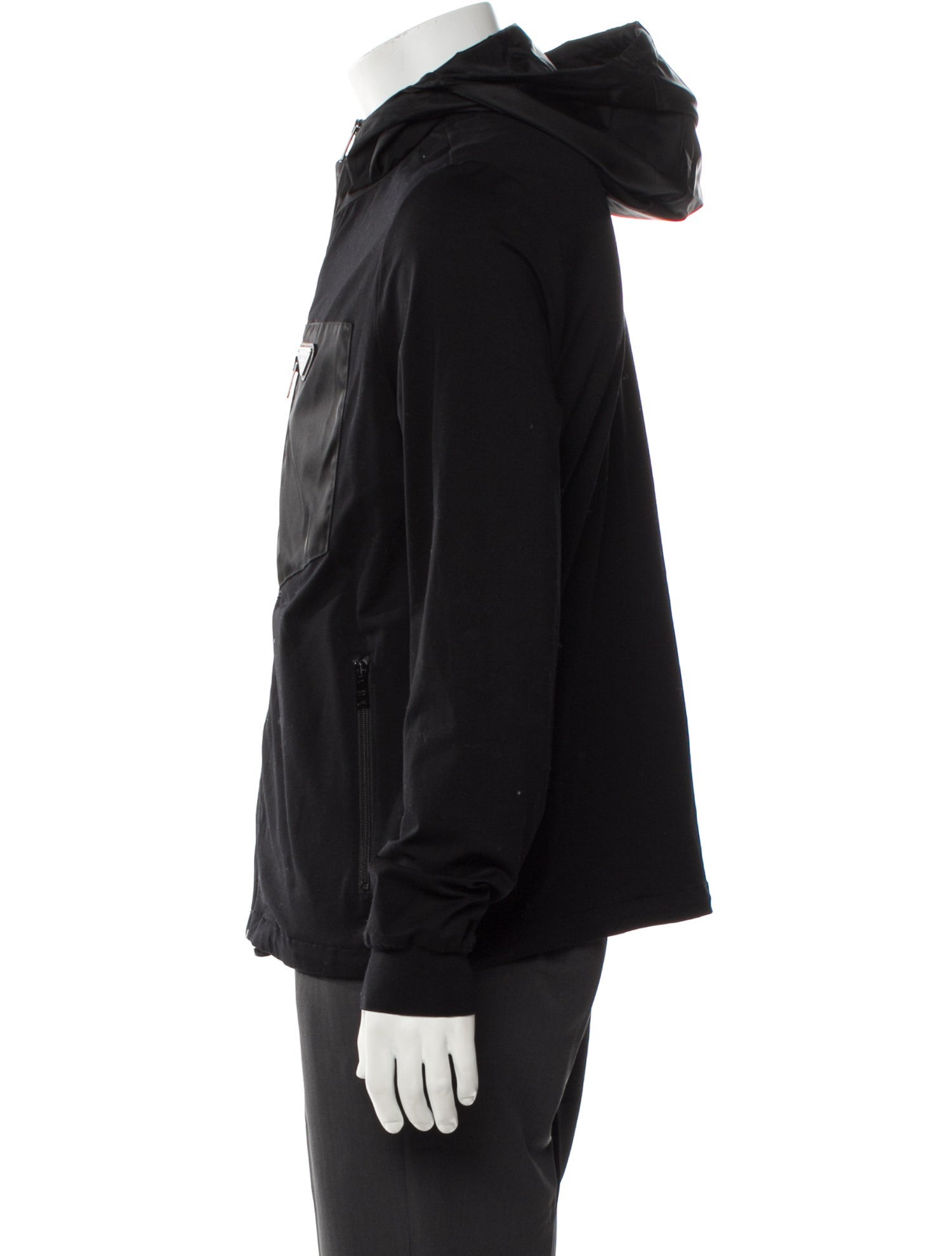 Prada 2024 Enameled Metal Triangle Windbreaker